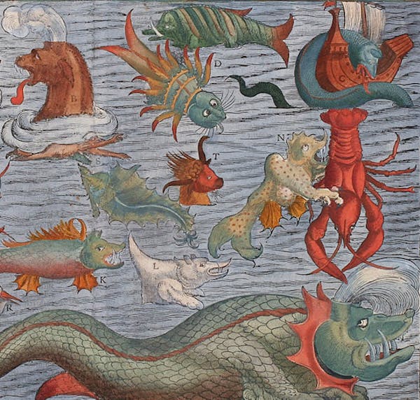 Serpiente marina de Olaus Magnus